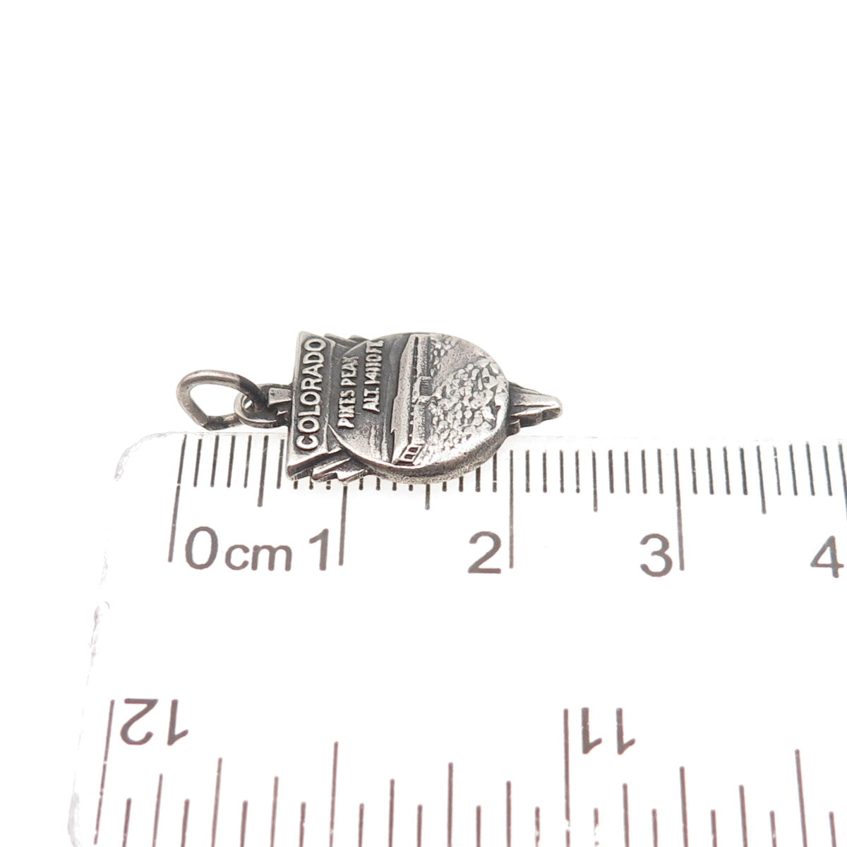 BATES & KLINKE Sterling Silver Antique Art Deco Colorado Pikes Peak Mini Pendant