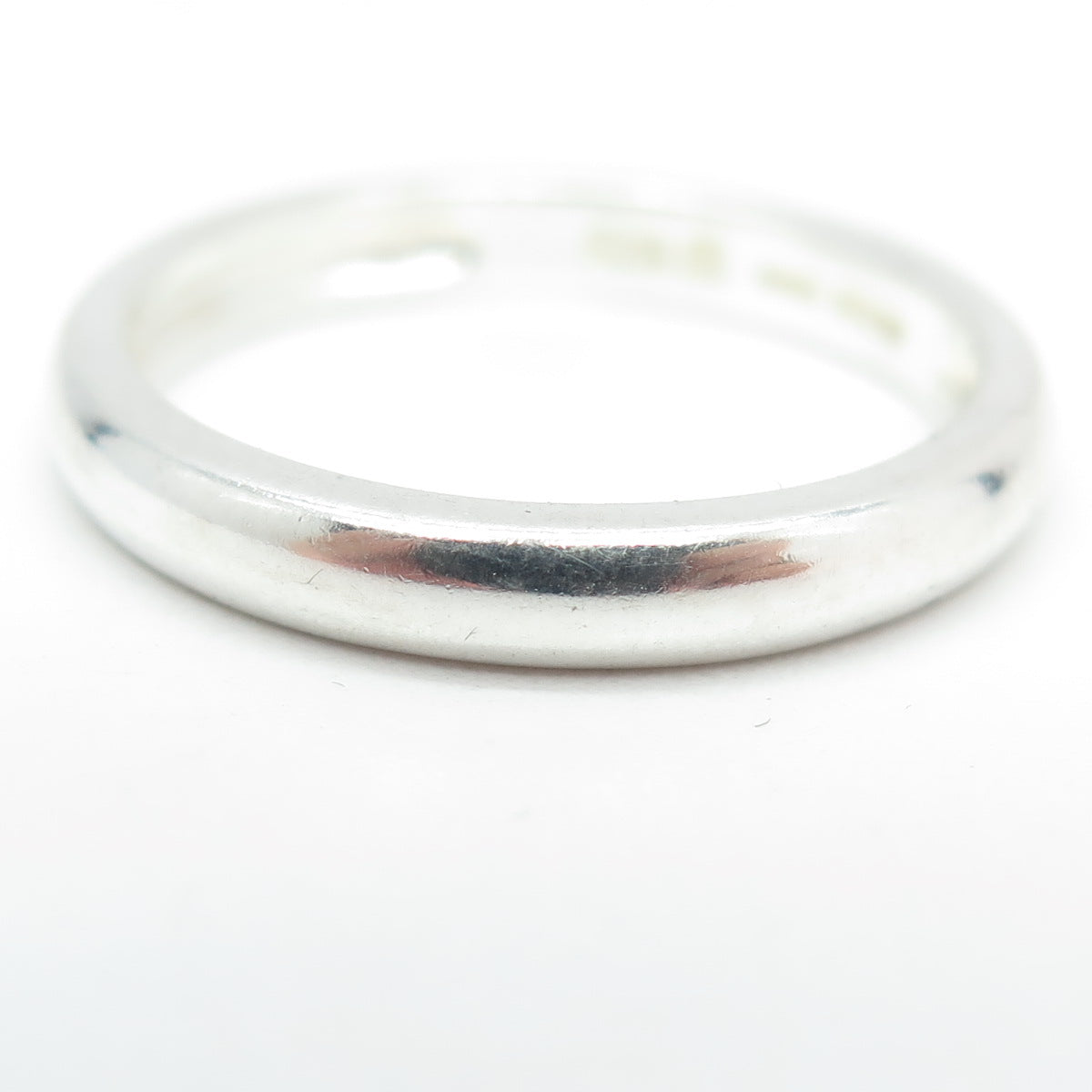 MICHELLE ALBALA 925 Sterling Silver Classic Wedding Band Ring Size 10.25