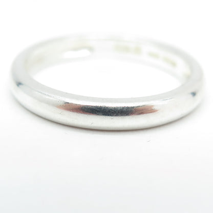 MICHELLE ALBALA 925 Sterling Silver Classic Wedding Band Ring Size 10.25