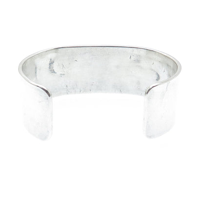 Old Pawn Hopi Sterling Silver Vintage Southwestern Adjustable Cuff Bracelet 6.5"