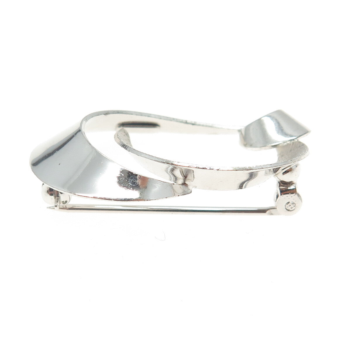 CARL ART 925 Sterling Silver Vintage Modernist Pin Brooch