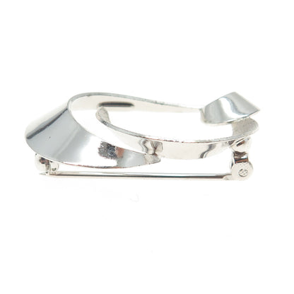 CARL ART 925 Sterling Silver Vintage Modernist Pin Brooch