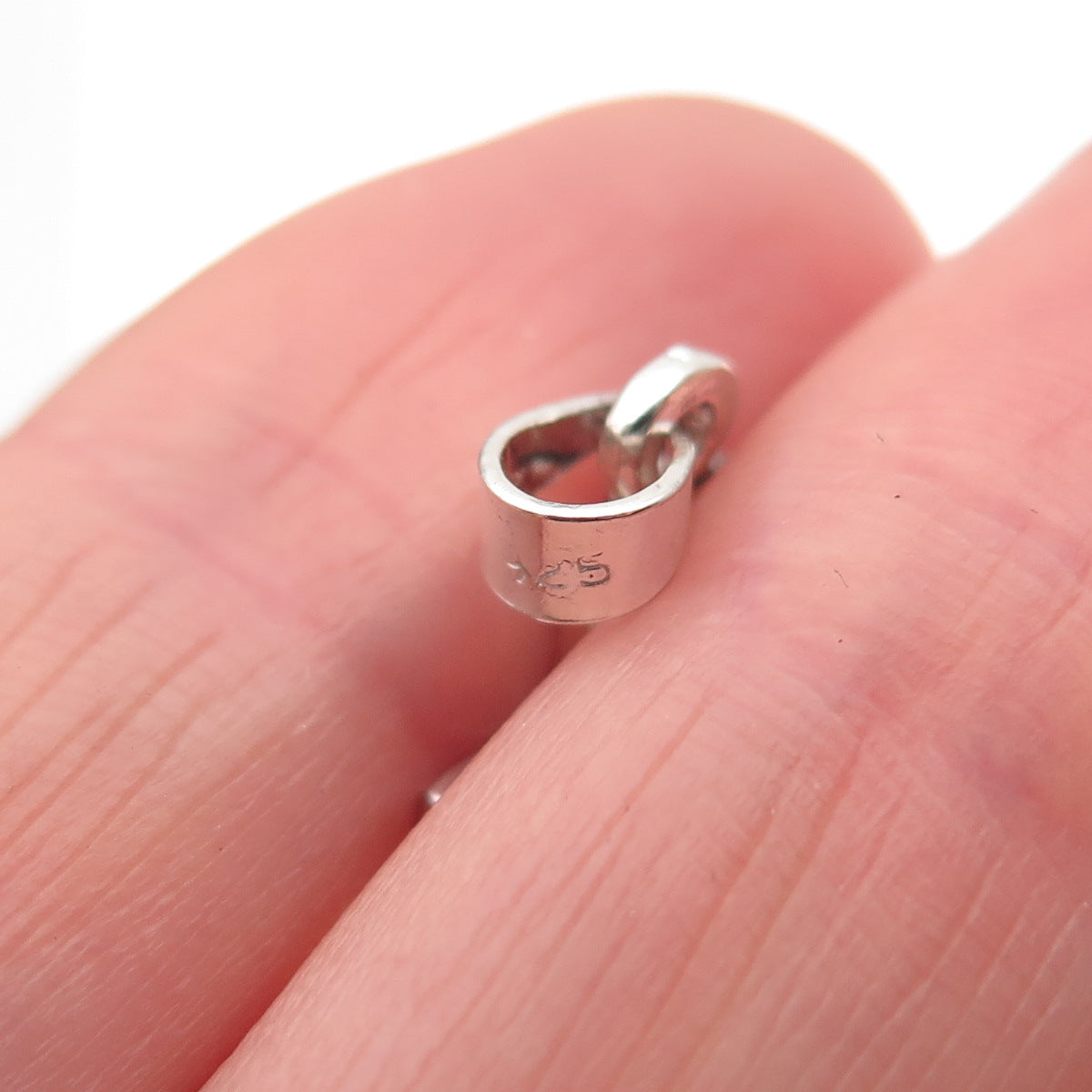 925 Sterling Silver Vintage Ornate Heart Cross Charm Pendant