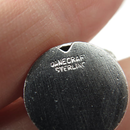 DANECRAFT Sterling Silver Antique Art Deco Rotary Telephone Minimalist Pendant