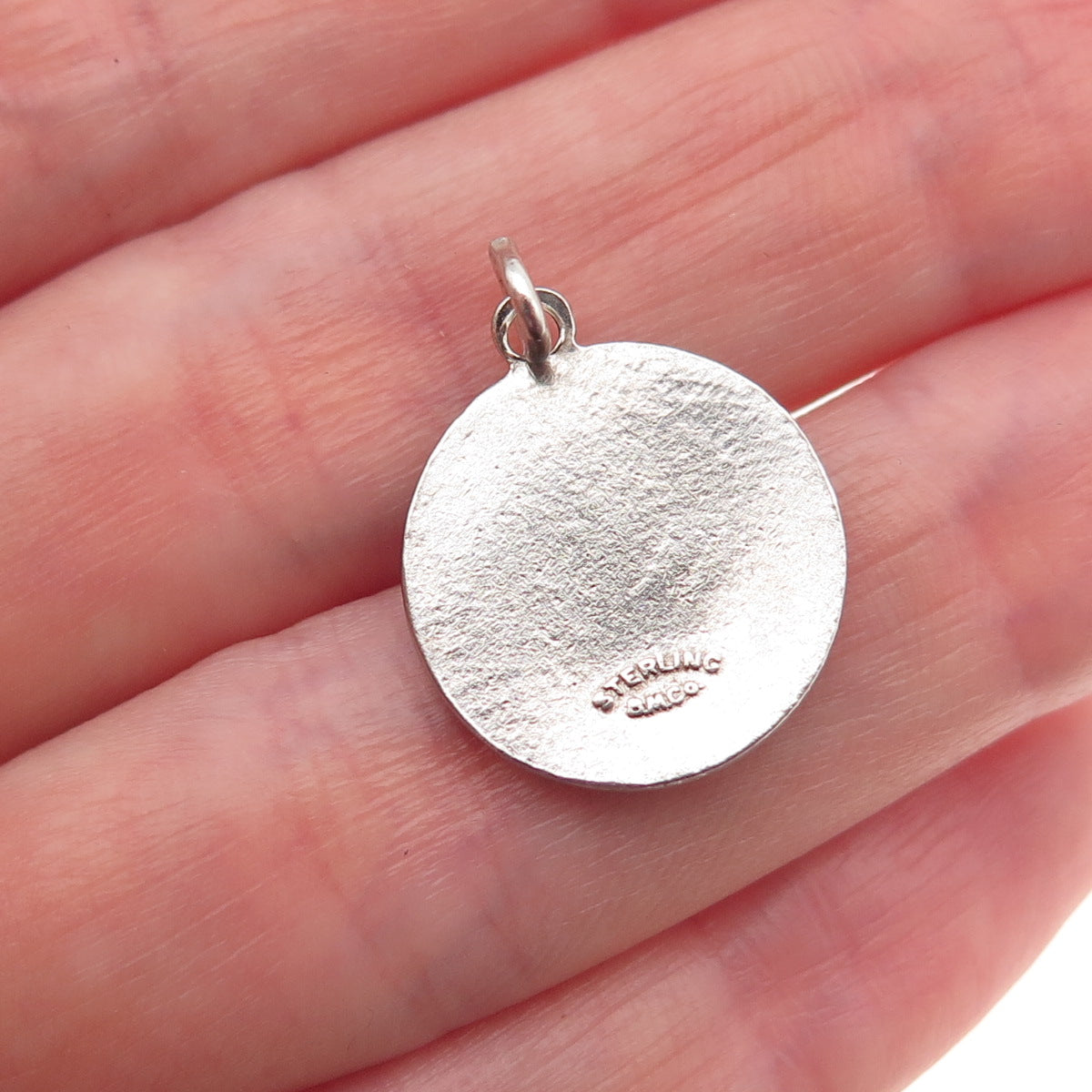 Breadner Co. Sterling Silver Vintage Enamel Nassau Hibiscus Mini Charm Pendant