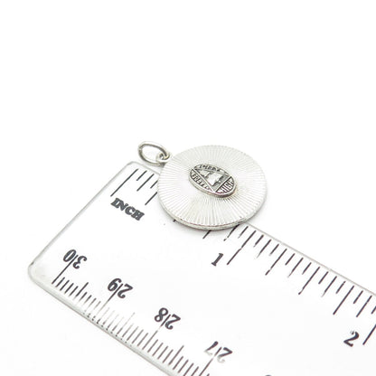 925 Sterling Silver Vintage 1962 Dieges & Clust "High Garden City" Charm Pendant