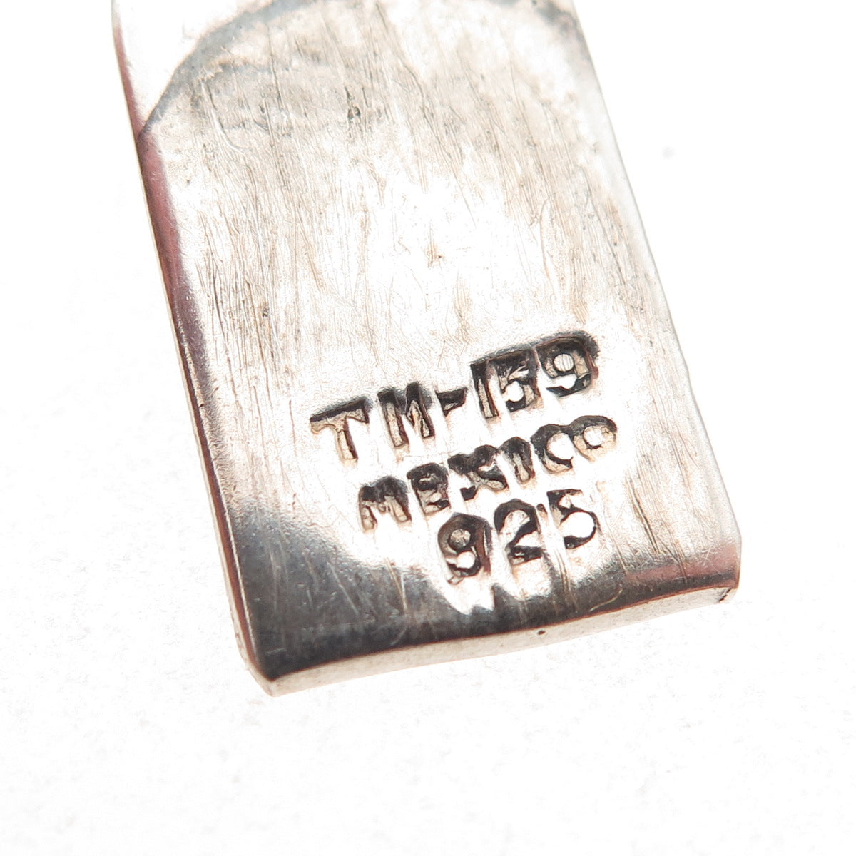 925 Sterling Silver 2-Tone Vintage Mexico Bracelet / Necklace Box Lock Clasp