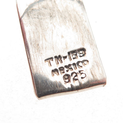 925 Sterling Silver 2-Tone Vintage Mexico Bracelet / Necklace Box Lock Clasp