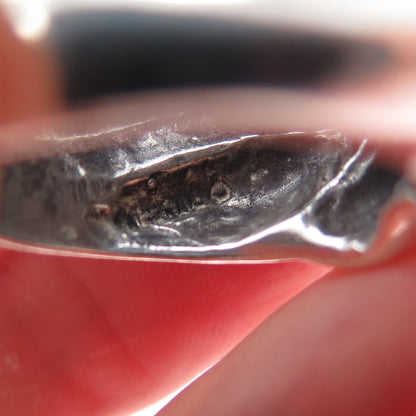 925 Sterling Silver Vintage AVM Mexico Modernist Dome Ring Size 7.75