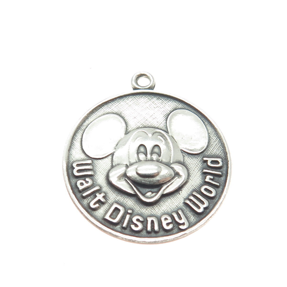 WALT DISNEY 925 Sterling Silver Vintage Mickey Mouse Charm Pendant