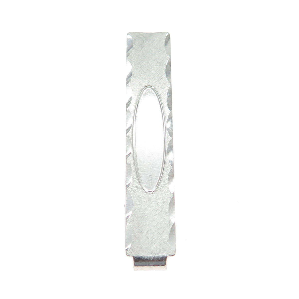 ANSON 925 Sterling Silver Antique Textured Tie Clip