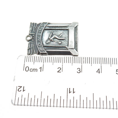 925 Sterling Silver Vintage KAAG Bowling MCWBA High Game Award Pendant