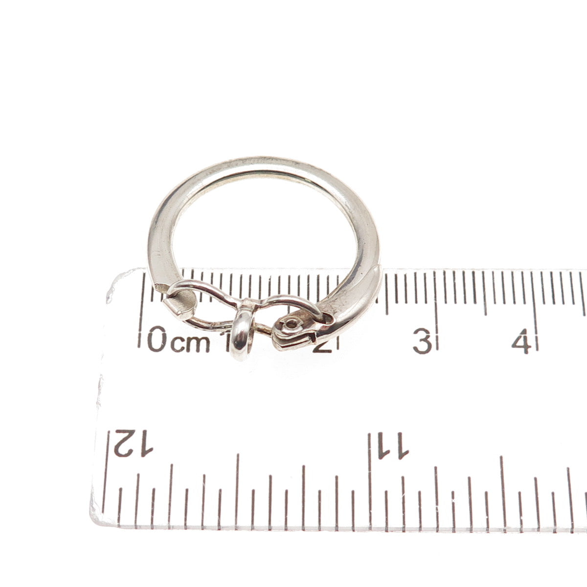 835 Silver Vintage Key Fob Ring Holder