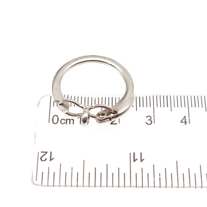 835 Silver Vintage Key Fob Ring Holder