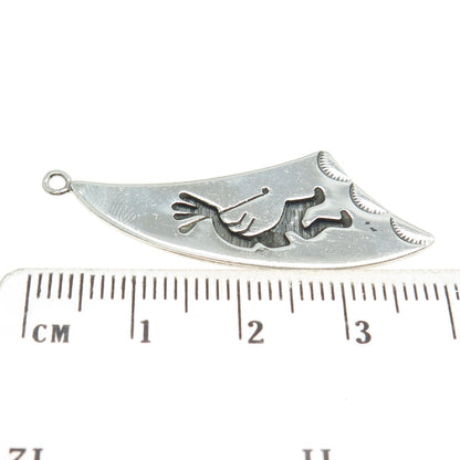 Old Pawn 925 Sterling Silver Vintage Southwestern Kokopelli Charm Pendant