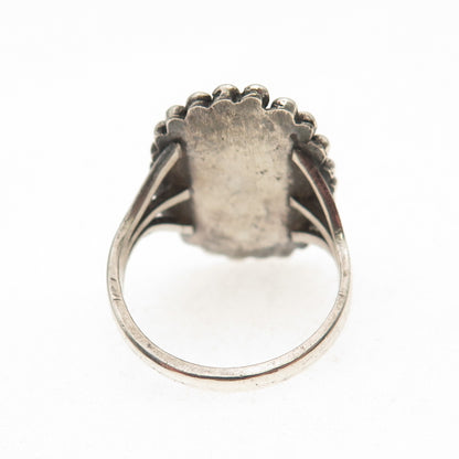Old Pawn Sterling Silver Vintage Southwestern Royston Turquoise Ring Size 5.75