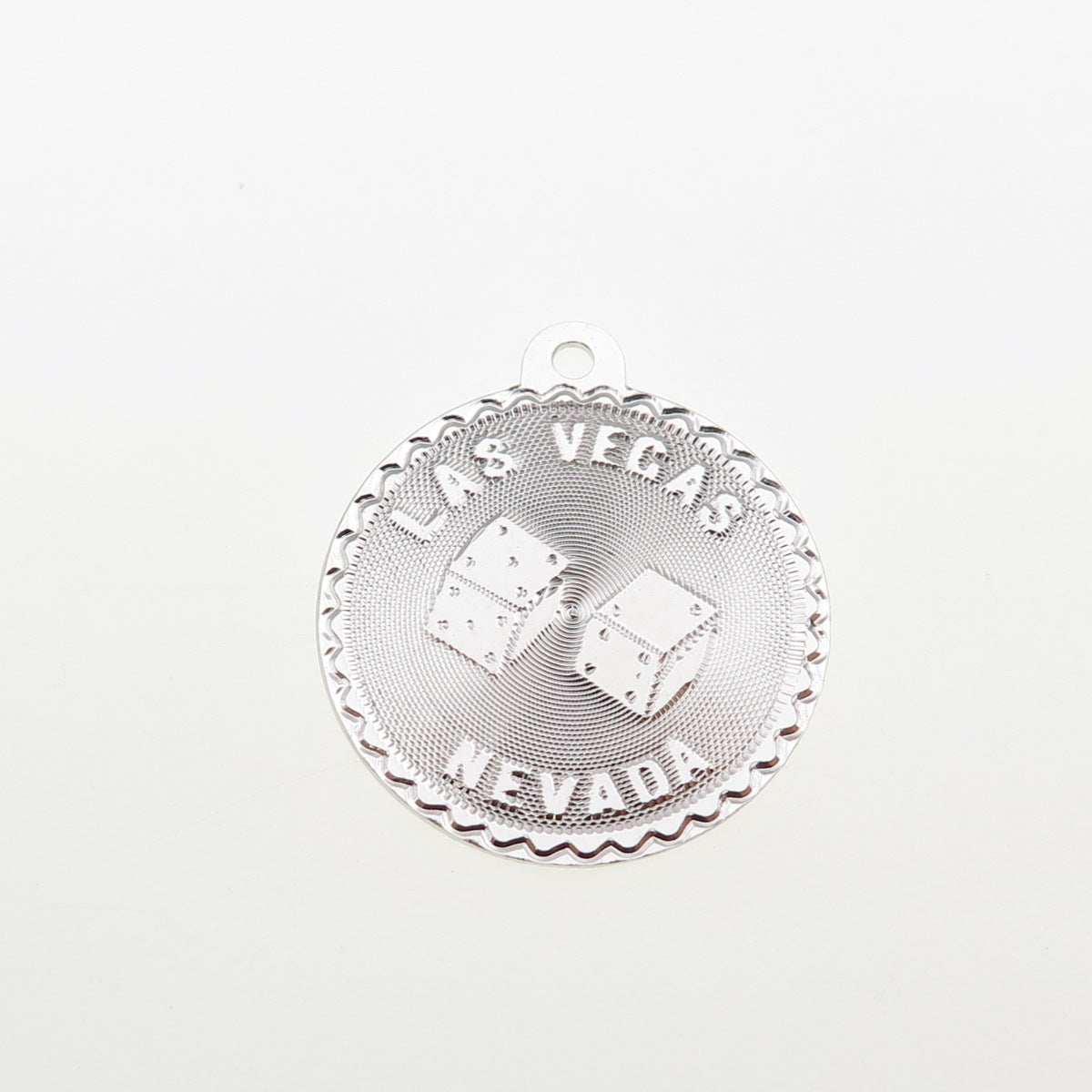 925 Sterling Silver Vintage Casino Dice Las Vegas Nevada Charm Pendant