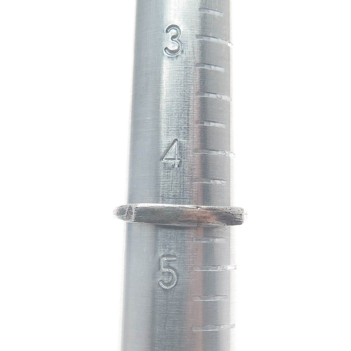 925 Sterling Silver Vintage Double Heart Oxidized Ring Size 4.75