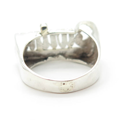 925 Sterling Silver Vintage "Carina" Personalizes Ring Size 5.25