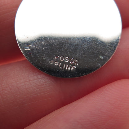 JAY POSON 925 Sterling Silver Vintage Everlasting Memories Charm Pendant