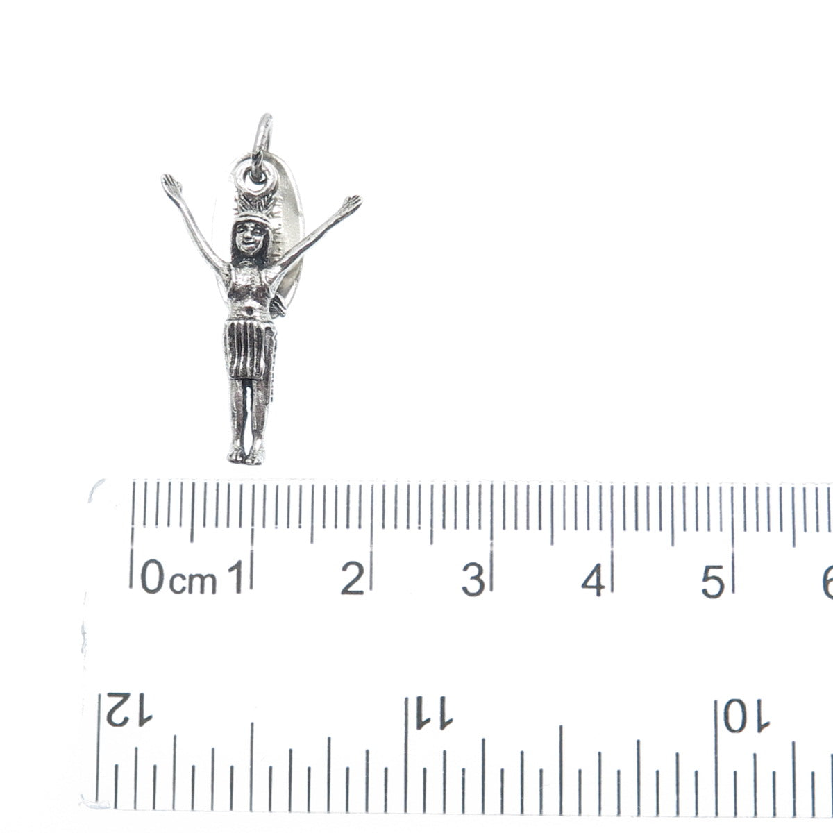 MAISELS INDIAN TRADING Old Pawn 925 Sterling Silver Vintage Indian Chief Pendant