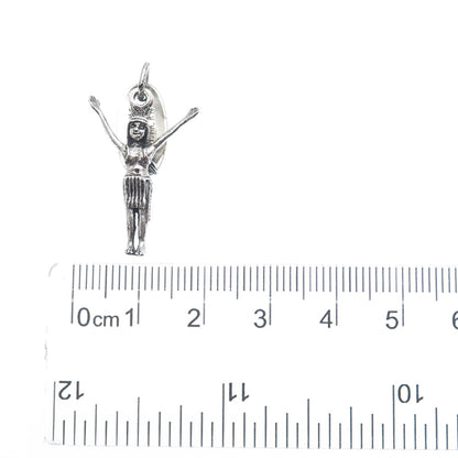 MAISELS INDIAN TRADING Old Pawn 925 Sterling Silver Vintage Indian Chief Pendant