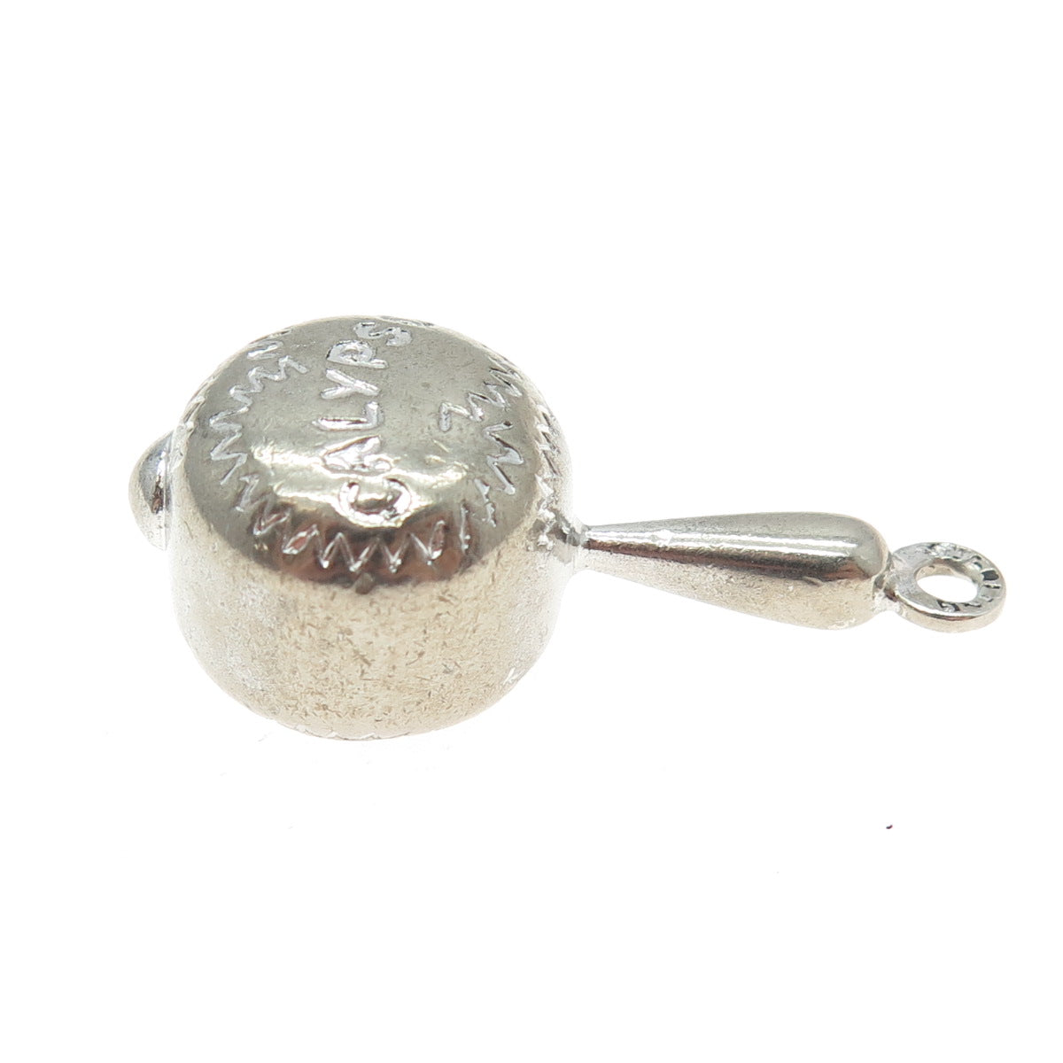 925 Sterling Silver Vintage Calypso Maracas Pendant