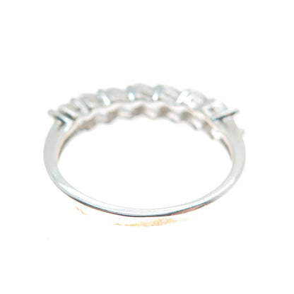 925 Sterling Silver Marquise-Cut C Z Ring Size 6.25