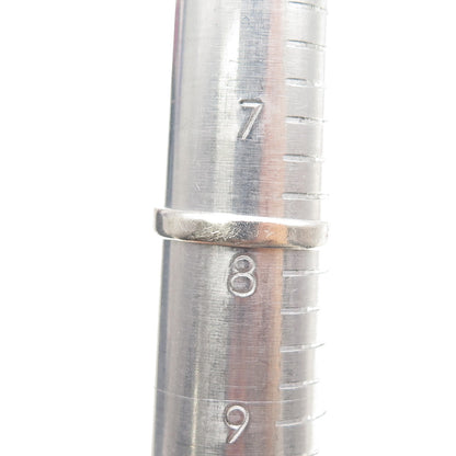 Bell Trading Post Old Pawn 925 Sterling Silver Vintage Turquoise Ring Size 7.75