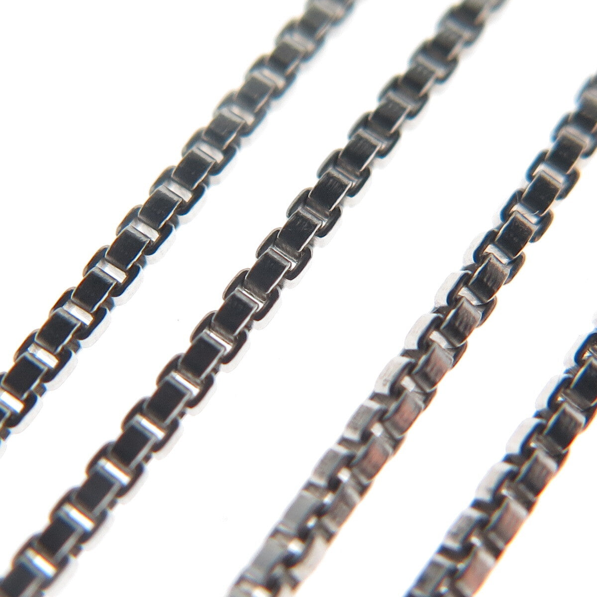 925 Sterling Silver Italy Box Chain Necklace 20"