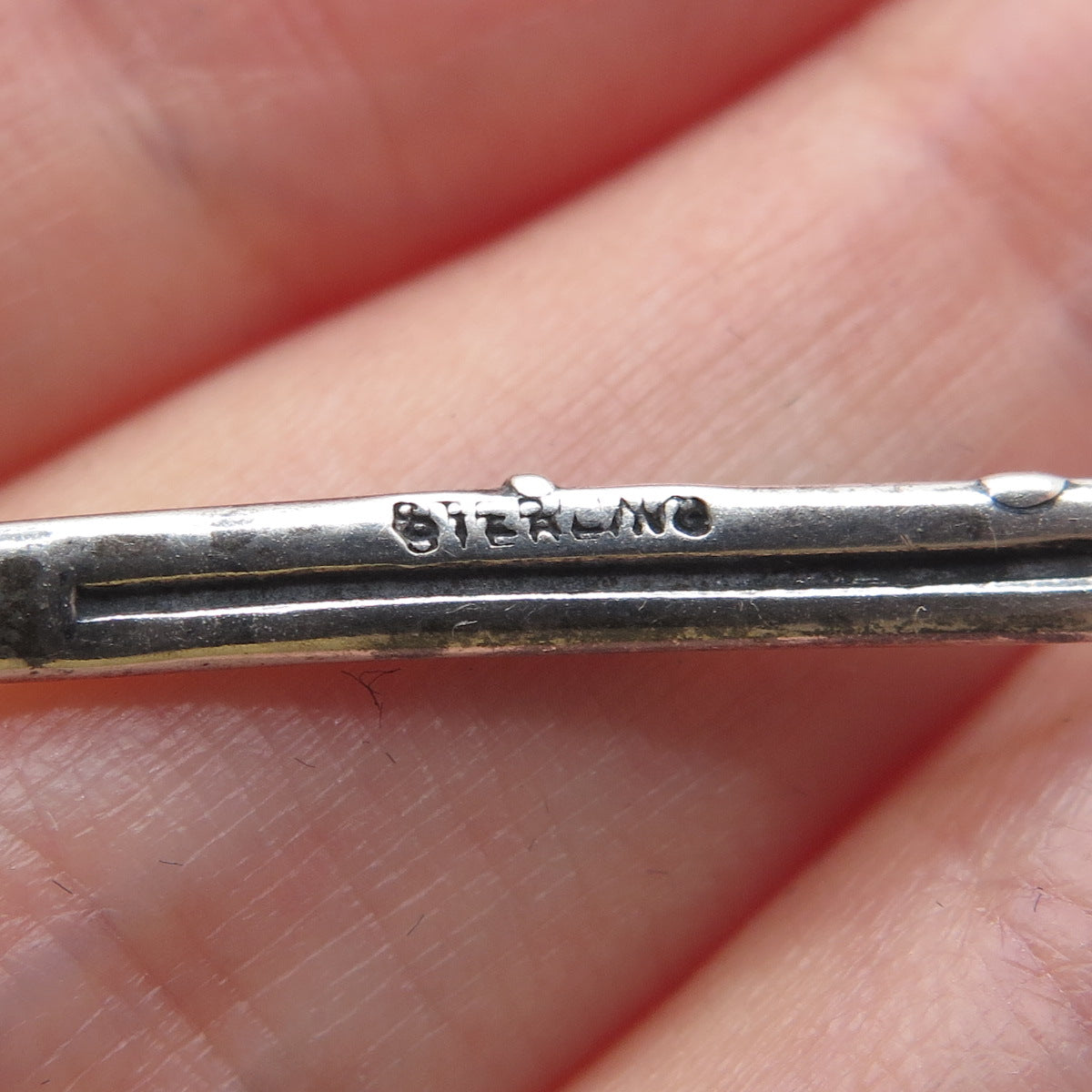 925 Sterling Silver Vintage Flute Music Instrument Oxidized Charm Pendant