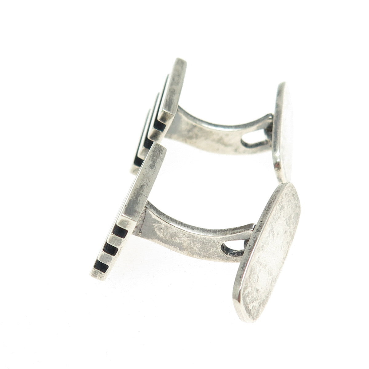 FIR. MUNKSGAARD 925 Sterling Silver Vintage Denmark Modernist Cufflinks #358