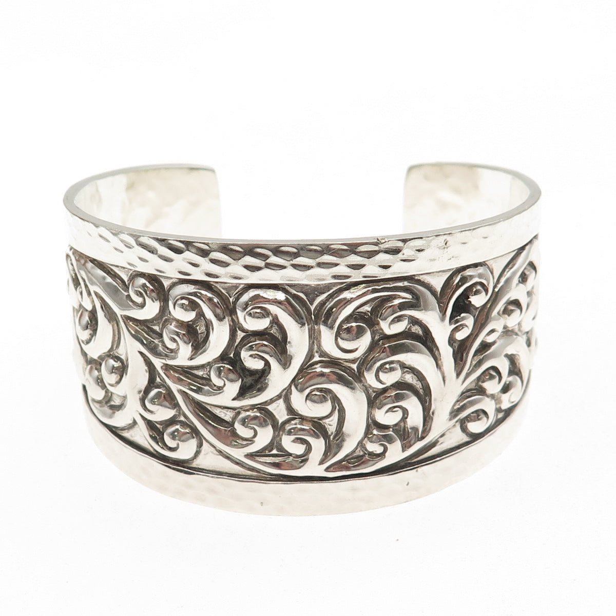 LOIS HILL 925 Sterling Silver Vintage Signature Scroll Adjustable Bracelet 7"