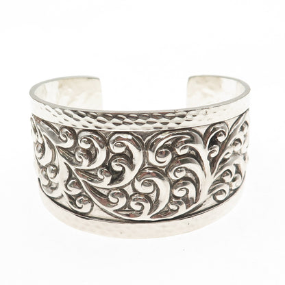 LOIS HILL 925 Sterling Silver Vintage Signature Scroll Adjustable Bracelet 7"