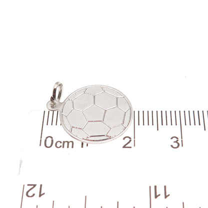 Beau 925 Sterling Silver Vintage Soccer Ball Mini Charm Pendant