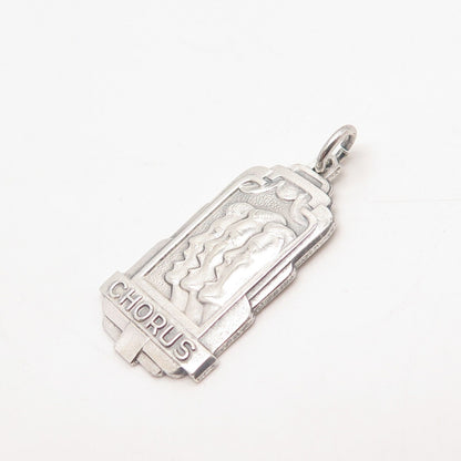925 Sterling Silver Vintage Balfour "Chorus" Pendant