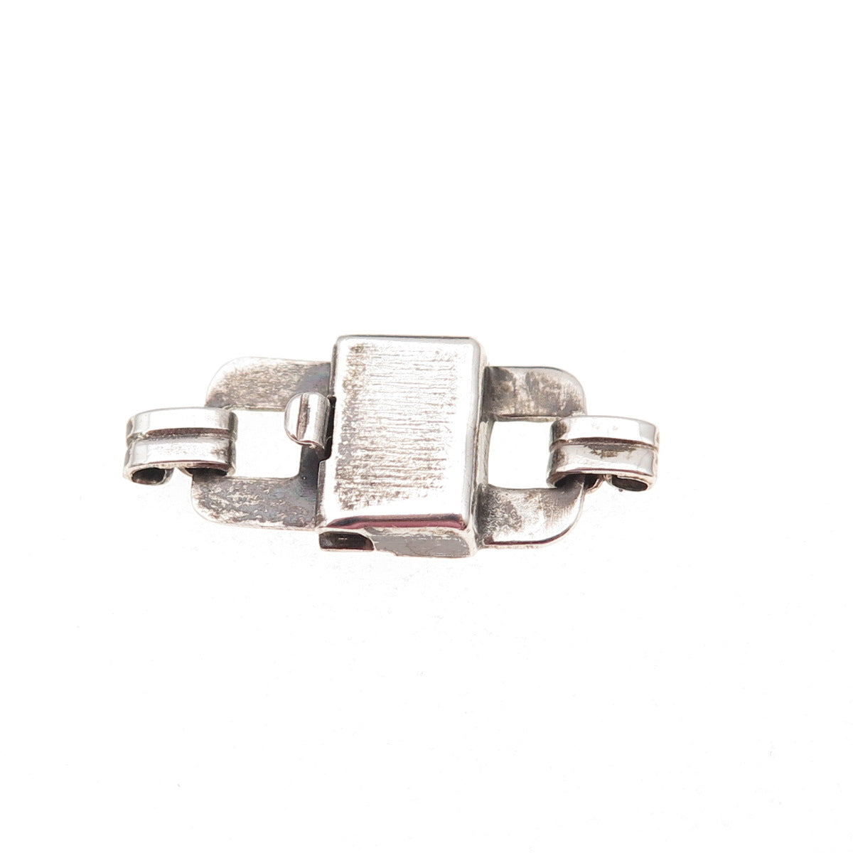 925 Sterling Silver Antique Art Deco Bracelet / Necklace Box Lock Clasp