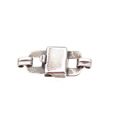 925 Sterling Silver Antique Art Deco Bracelet / Necklace Box Lock Clasp