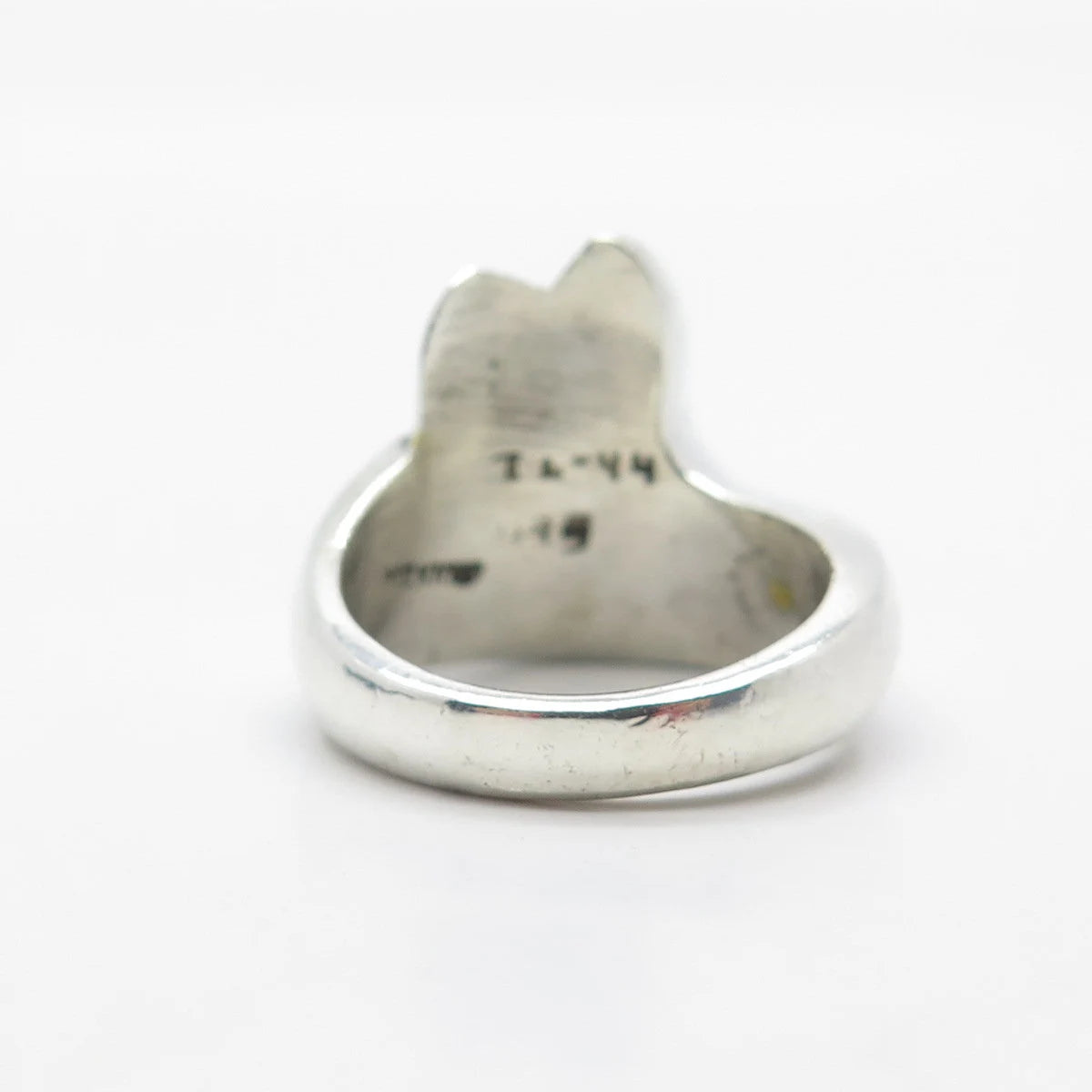 925 Sterling Silver Vintage Mexico Ribbed Ring Size 7.25