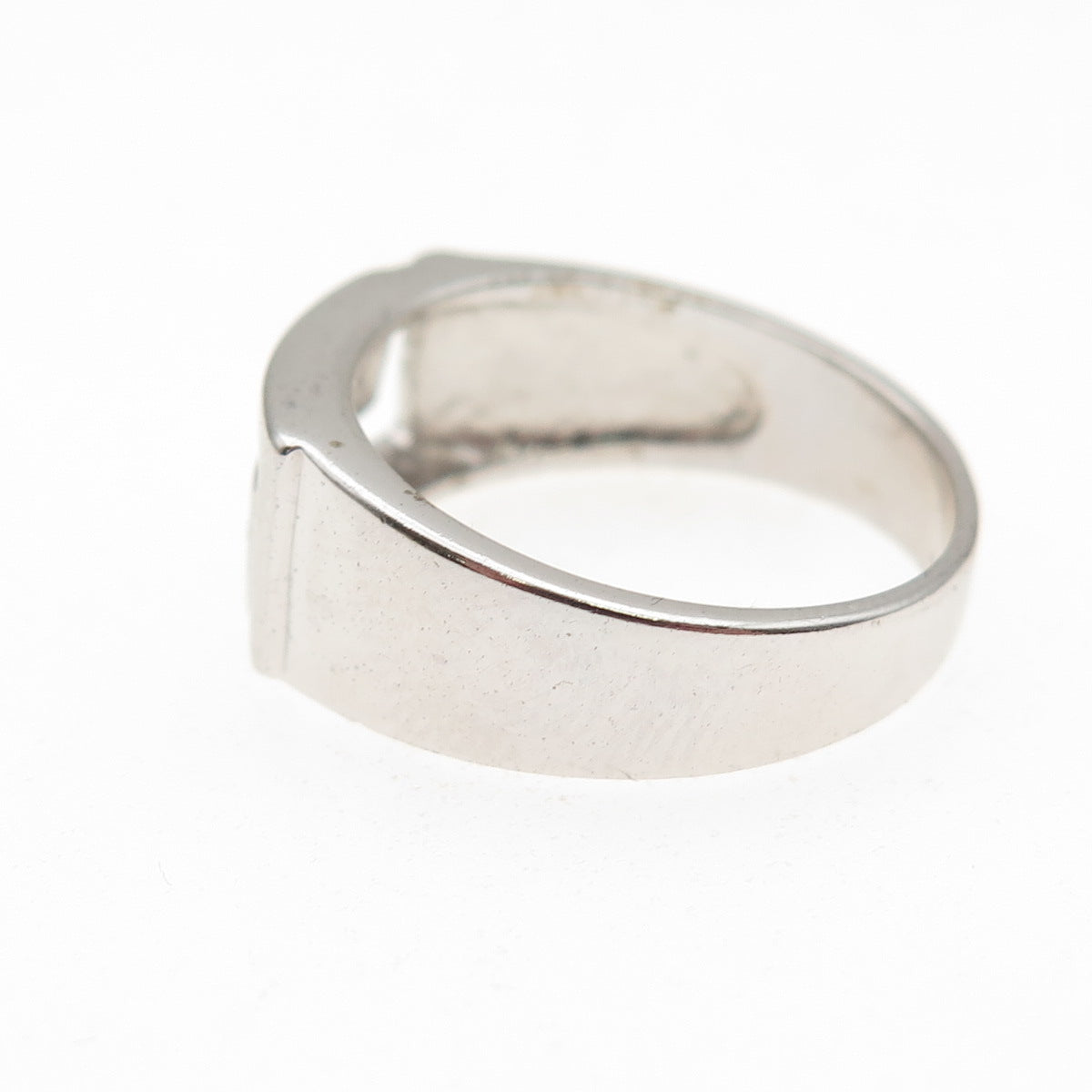 925 Sterling Silver Vintage Maze Ring Size 7.25