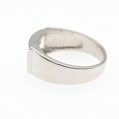 925 Sterling Silver Vintage Maze Ring Size 7.25