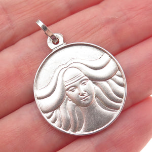 PANIGAL 800 Silver Vintage Italy Woman Charm Pendant