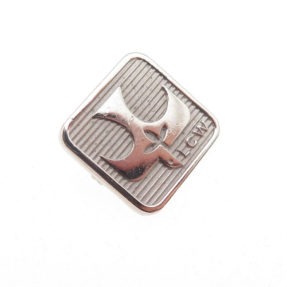 Robbins & Co. Sterling Silver Vintage League of Catholic Women Mini Pin Brooch