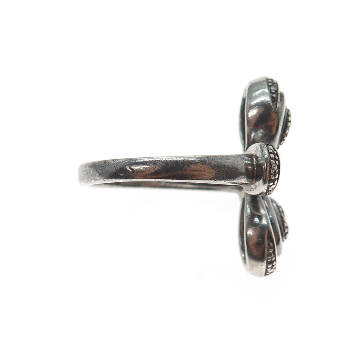 925 Sterling Silver Vintage MRB Butterfly Oxidized Ring Size 9.5