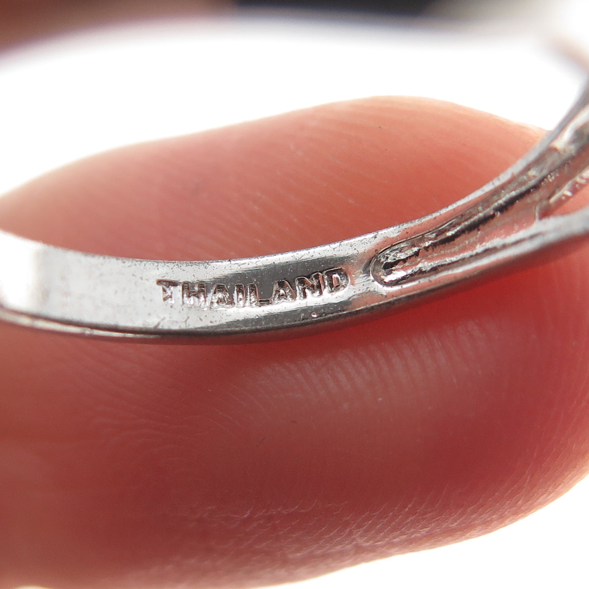 925 Sterling Silver Real Graduated Round-Cut White Topaz Crisscross Ring Size 7