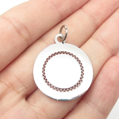 925 Sterling Silver Vintage Lamode Modernist Pendant