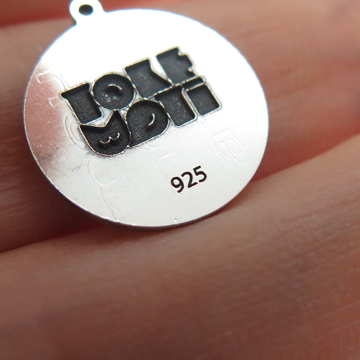 TOKEMOTI 925 Sterling Silver Aries Zodiac Sign Oxidized Minimalist Charm Pendant
