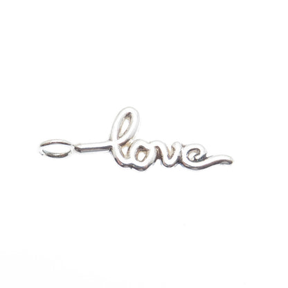 925 Sterling Silver Love Minimalist Charm Pendant