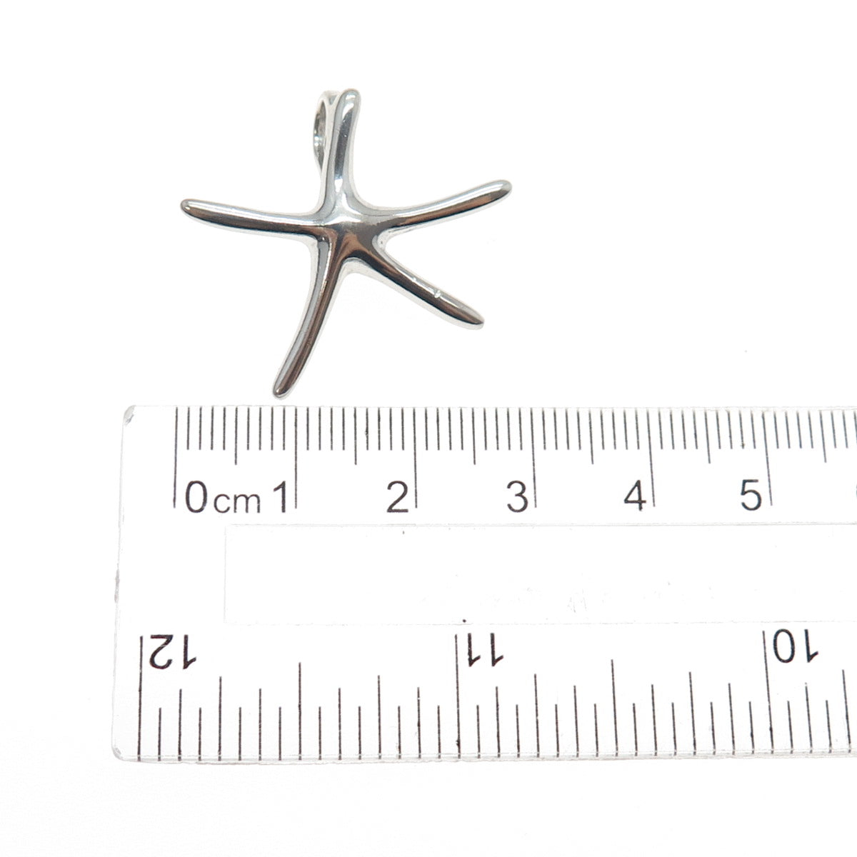 ANNIKA WITT 925 Sterling Silver Vintage Starfish Slide Charm Pendant