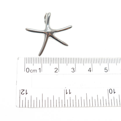 ANNIKA WITT 925 Sterling Silver Vintage Starfish Slide Charm Pendant